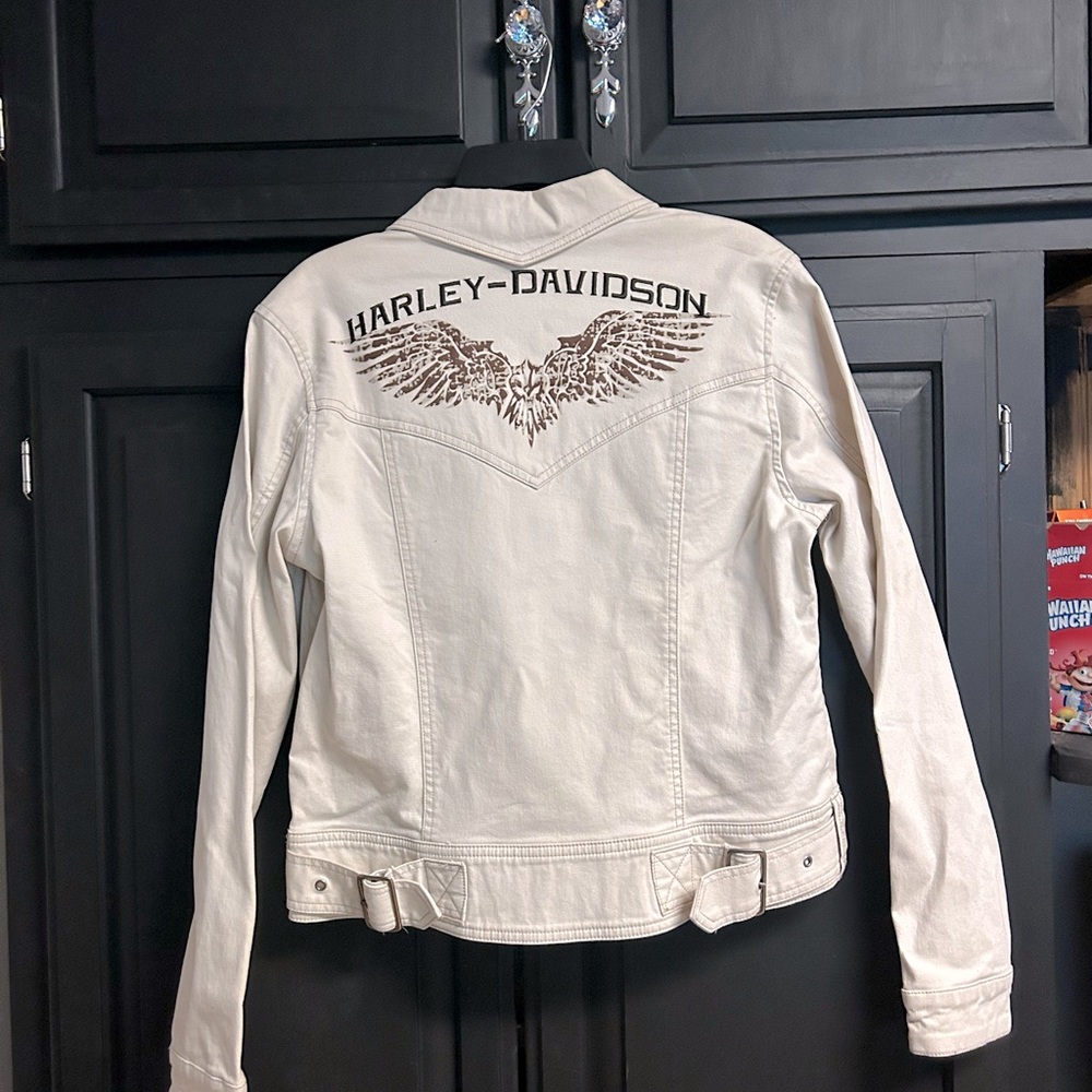 Harley Davidson jean jackets (2) sold as a pair